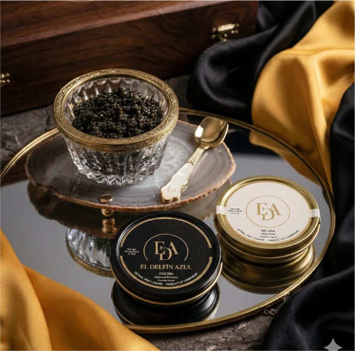 El delfín azul Caviar